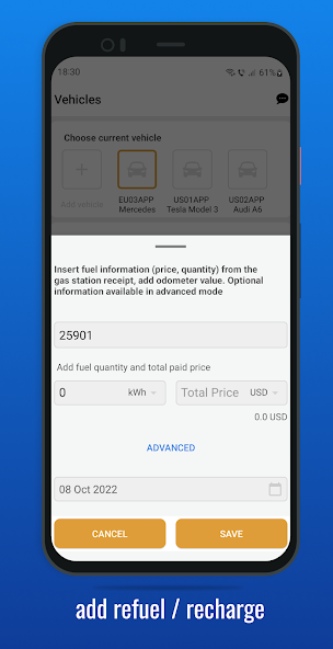 5Drive - vehicle fuel expenses screenshot 5